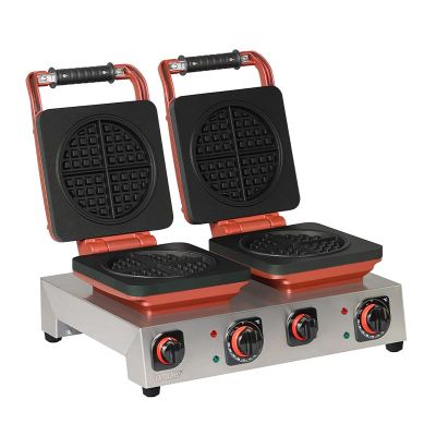 Omake - Omake WFL21.E22 Z5F 1201 Zamanlayıcılı Americano Çiftli Waffle Makinesi, Elektrikli