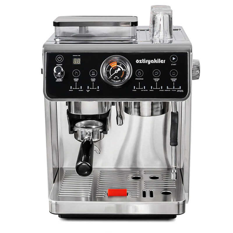 Öztiryakiler Mini Barista Ev Tipi Öğütücülü Çift Kazanlı Espresso Kahve Makinesi - 1