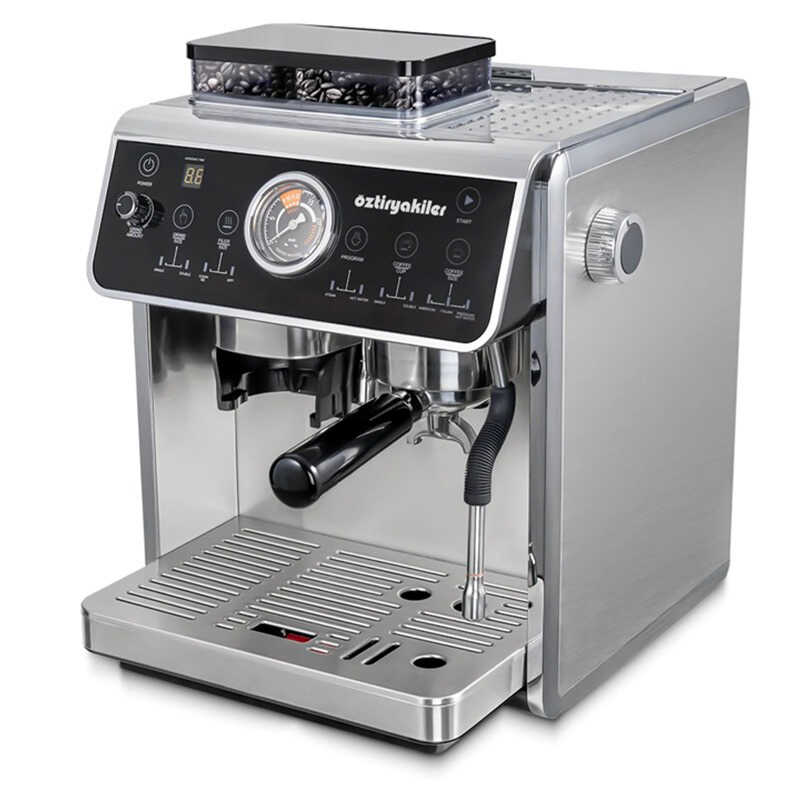 Öztiryakiler Mini Barista Ev Tipi Öğütücülü Çift Kazanlı Espresso Kahve Makinesi - 2
