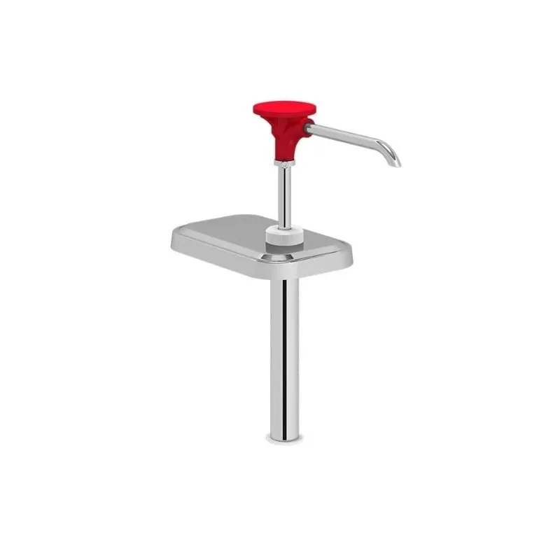 Kalando KDS-003-A Paslanmaz Çelik / Basmalı Sos Pompa Ünitesi, Kırmızı