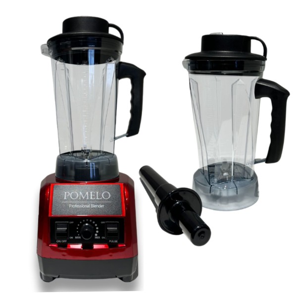 Pomelo Bar Blender Kırmızı 1800w + Hazne Takımı - Thumbnail