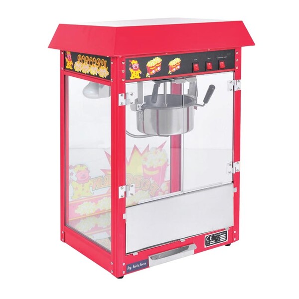 By Kitchen - By Kitchen DPM-S Popcorn Mısır Patlatma Makinesi, 56x41x7 cm Kırmızı