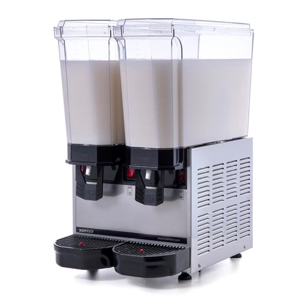 Samixir - Samixir 40.MMI Klasik Twin Soğuk İçecek Dispenseri, 20+20 L, Karıştırıcılı, Inox