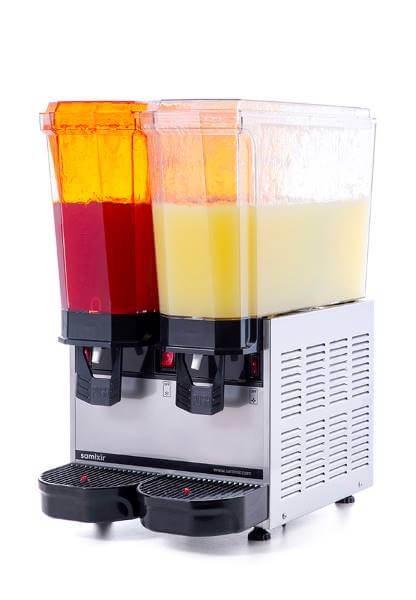 Samixir - Samixir 40.SSI Klasik Twin Soğuk İçecek Dispenseri, 20+20 L, Fıskiyeli, Inox