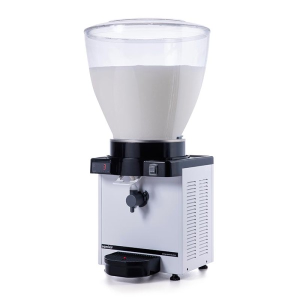 Samixir - Samixir KAM40 Panaromik Dijital Köpüklü Ayran Dispenseri, 40 L, Beyaz