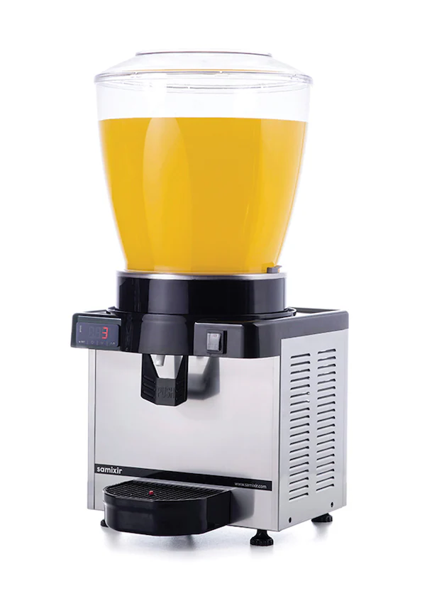 Samixir - Samixir M22 Panaromik Dijital Soğuk İçecek Dispenseri, 22 L, Inox