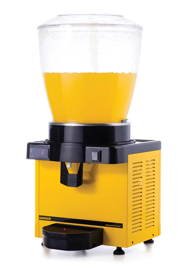 Samixir - Samixir S22 Panaromik Dijital Soğuk İçecek Dispenseri, 22 L, Sarı