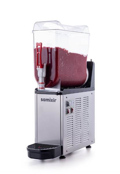Samixir SLUSH12 Allure Twin Ice Slush Granita ve Soğuk Meyve Suyu Dispenseri, 12 L, Inox - Thumbnail