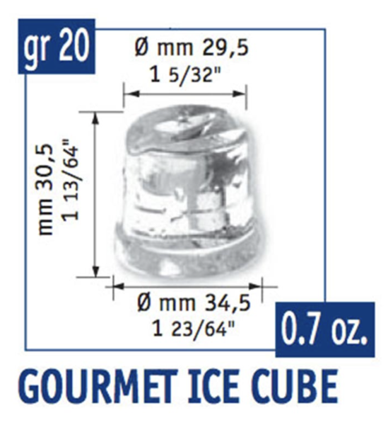 Scotsman AC 46 Gurme Buz Makinesi, Hazneli, Kapasite 24 kg/gün, 400 W - Thumbnail