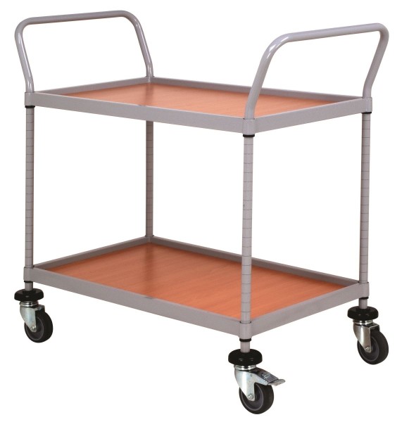 Trolley - Trolley Servis Arabası İki Katlı Ahşap