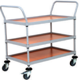 Trolley - Trolley Servis Arabası Üç Katlı Ahşap