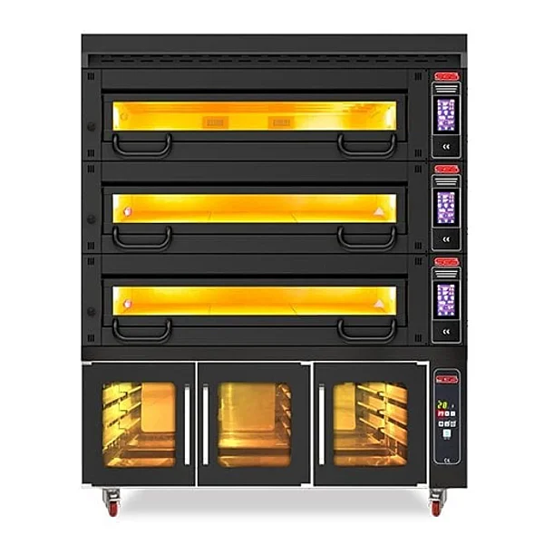 SGS MT 1200-2 Çok Amaçlı 3 Katlı Elektrikli Mayalandırma Kabinli Fırın