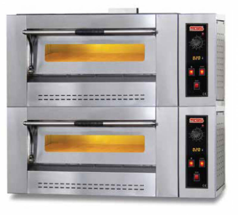 SGS Pizza Fırını, 2 Katlı, 30cm x 6+6 Pizza Kapasiteli, Gazlı, 92x62cm - 1