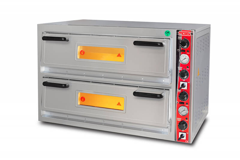 SGS Pizza Fırını, 2 Katlı, 30cm x 9+9 Pizza Kapasiteli, Elektrikli, 92x92cm - 1