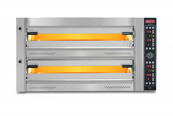Sgs - SGS Pizza Fırını, 2 Katlı, 34cm x 6 Pizza Kapasiteli, Elektrikli, 105x75cm