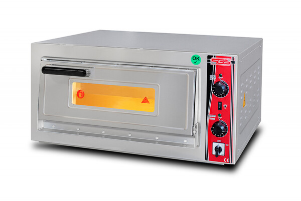 Sgs - SGS Pizza Fırını, Tek Katlı, 30cm x 4 Pizza Kapasiteli, Elektrikli, 62x62cm