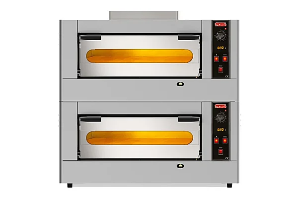 SGS PO 4 DG/1 Gazlı Pizza Fırını TEZGAHLI - ÇİFT KATLI