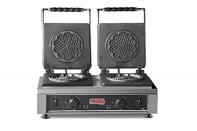 SGS WB 25 DE Çiçek Model Çift Kapaklı Elektrikli Waffle Makinesi - 1