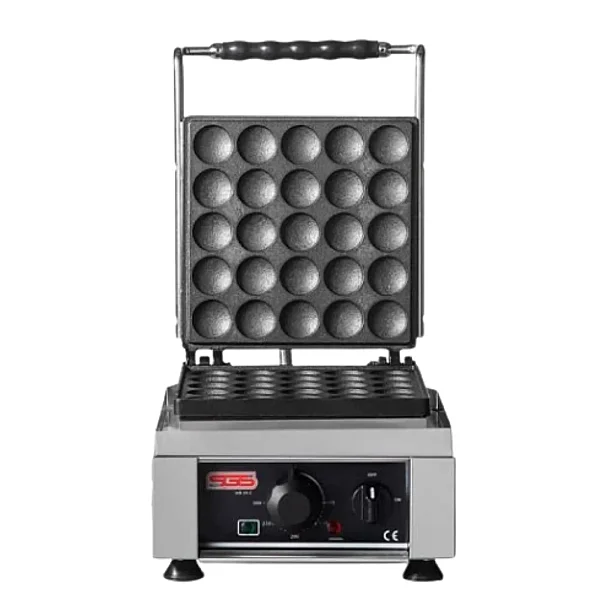 SGS WO 25 E Bubble Tek Kapaklı Elektrikli Waffle Makinesi