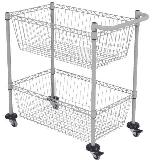 Trolley C160B Çamaşır Toplama Arabası Sepetli - 1