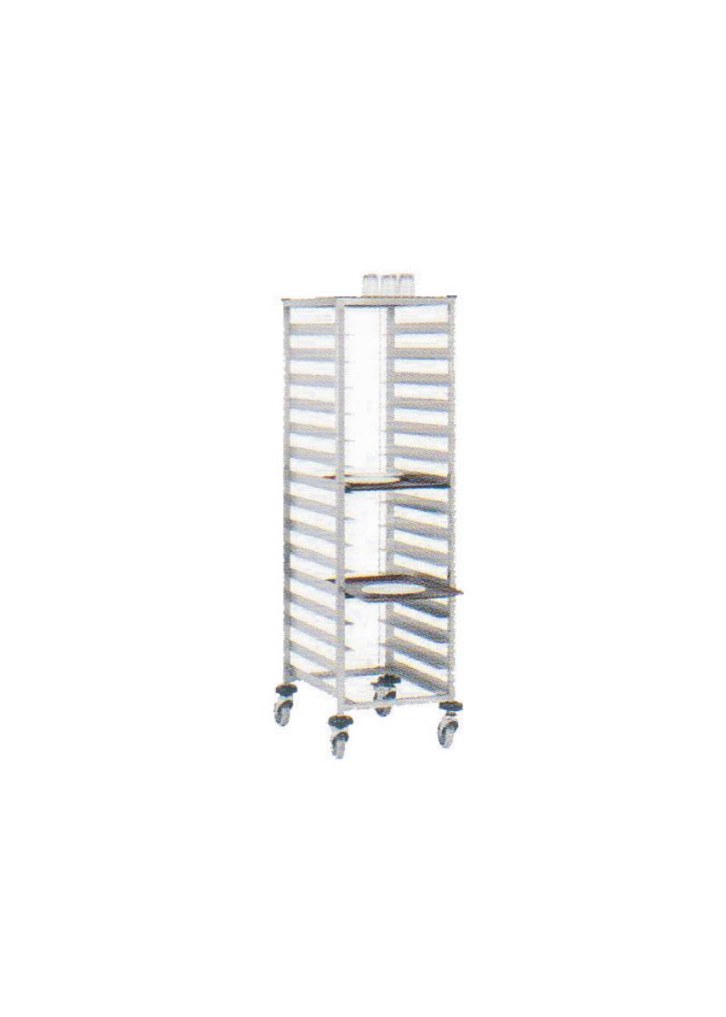 Trolley MB100X2 Mutfak Bulaşık Toplama Arabası - 1