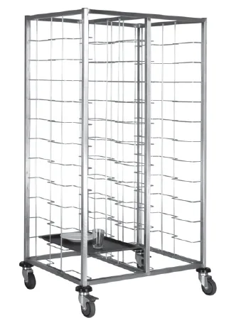 Trolley MB108X2 Bulaşık Toplama Arabası Tel Raf İkili - 1