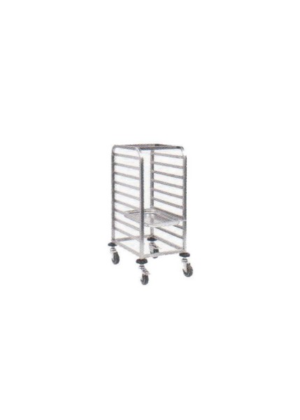 Trolley MT150X Tepsi Taşıma Arabası GN 1/1 Tepsi İçin 9 Çift Raylı