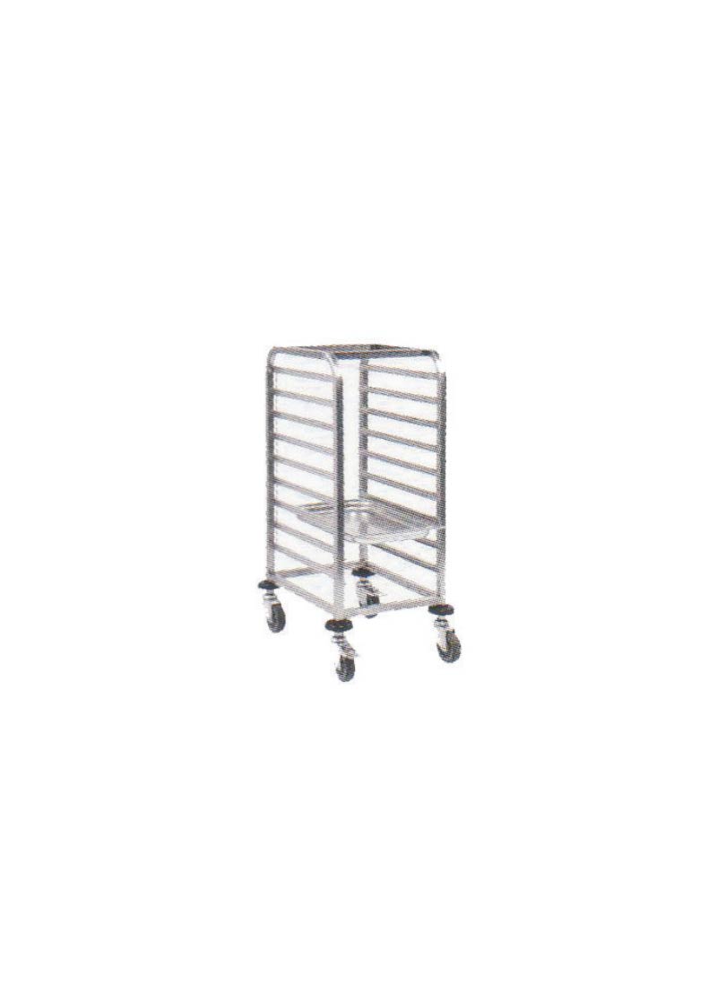Trolley MT150X Tepsi Taşıma Arabası GN 1/1 Tepsi İçin 9 Çift Raylı - 1