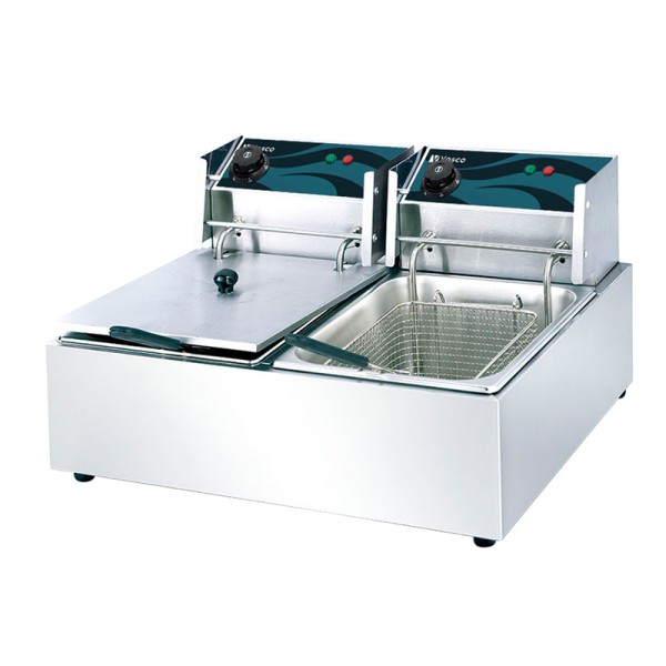Vosco - Vosco V-6L-2 Çif Hazneli Fritöz, 6+6 L