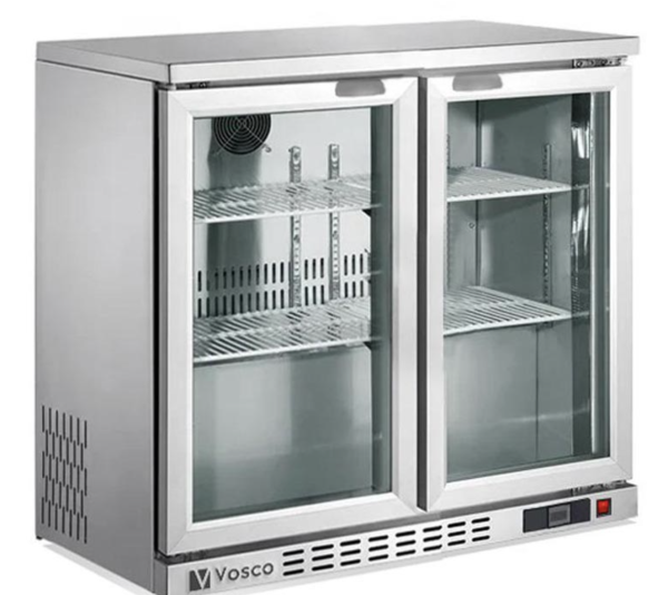 Vosco - Vosco VBB-G250 2 Kapılı Bar Arkası Şişe Soğutucu Dolap, 238 L, Gri