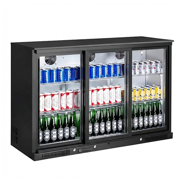 Vosco - Vosco VBBC-350S Üç Sürgü Kapılı Bar Arkası Şişe Soğutucu Dolap
