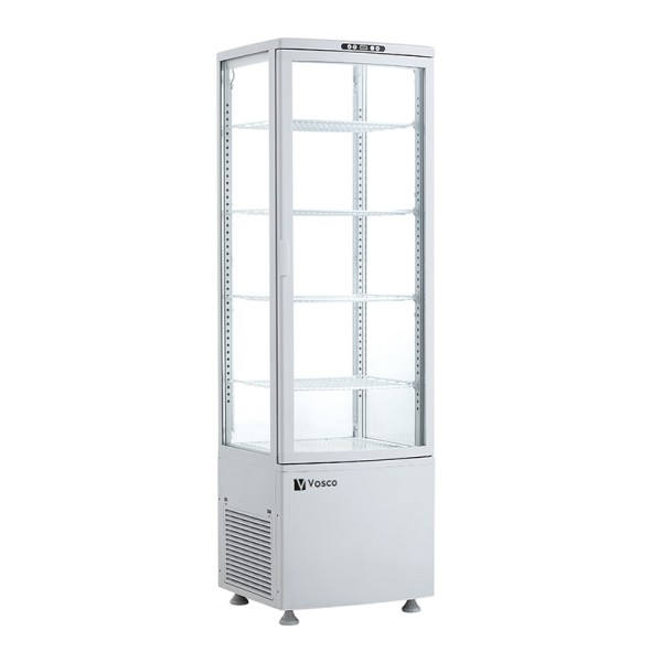 Vosco - Vosco VFT-235LW Dik Tip Soğuk Teşhir Dolabı, 235 L, Beyaz