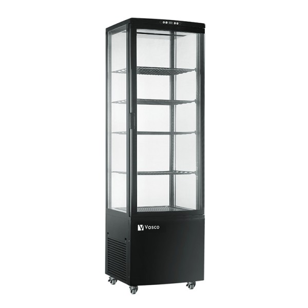 Vosco - Vosco VFT-280L-S Dik Tip Soğuk Teşhir Dolabı,Siyah