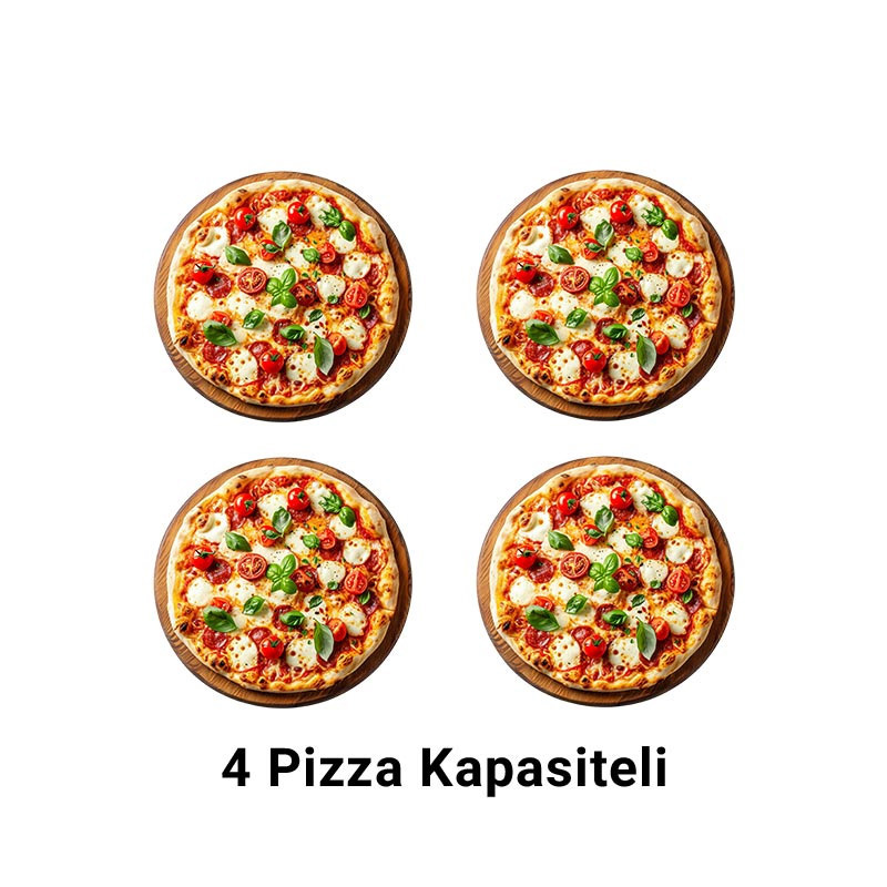 Vosco VWG-6T 25 cm 2+2 Pizza Kapasiteli Çift Katlı Pizza Fırını, Elektrikli - 2