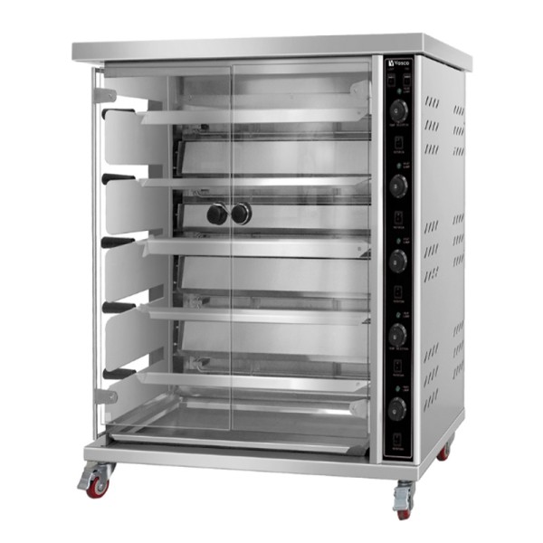 Vosco - Vosco VWJG-5P 20 Piliç Kapasiteli Piliç Çevirme Fırını, Elektrikli