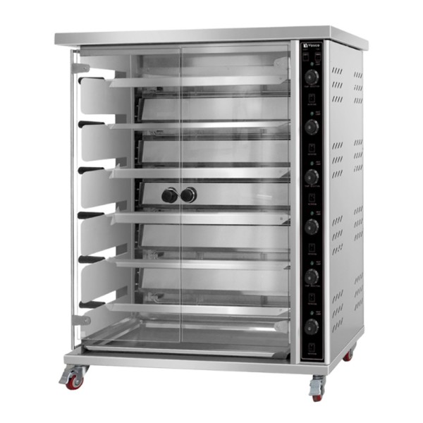 Vosco - Vosco VWJG-6P 30 Piliç Kapasiteli Piliç Çevirme Fırını, Elektrikli