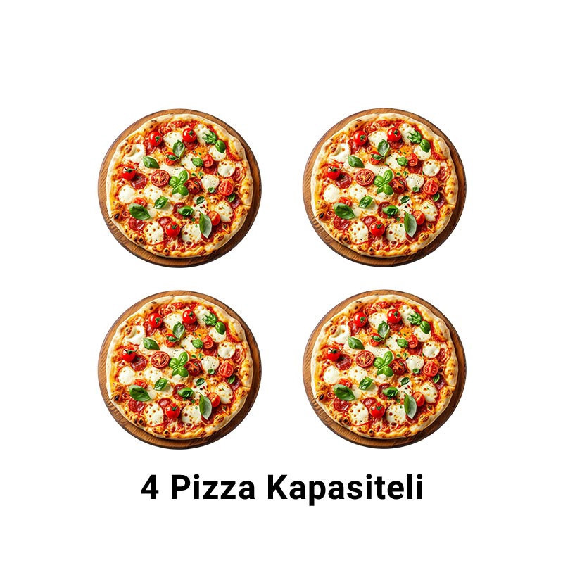 Vosco VZM-H2 20 cm 2+2 Pizza Kapasiteli Çift Katlı Pizza Fırını - 2