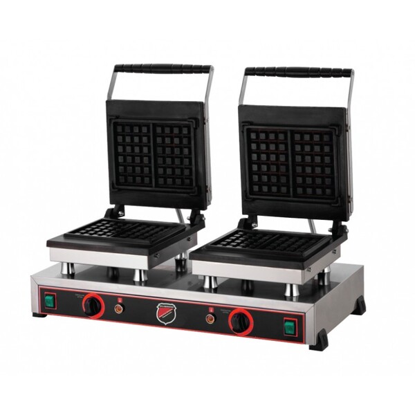 SilverInox Kare Model Waffle Makinesi, Çiftli, Elektrikli - Thumbnail