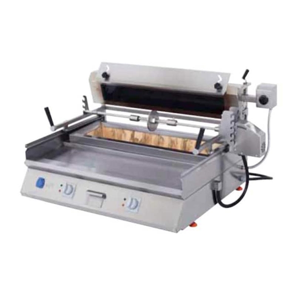 Yatay Et Pişirme Makinesi Çağ Kebabı Elektrikli - Thumbnail