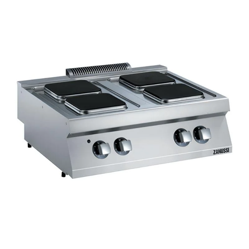 Zanussi - Zanussi 4'lü Kare Pleyt Set Üstü Ocak 80x70x25 cm Elektrikli 372017
