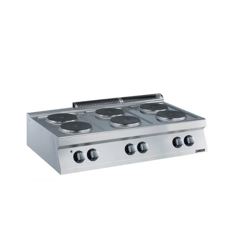 Zanussi - Zanussi 6'lı Yuvarlak Pleyt Set Üstü Ocak Elektrikli 120x70x25 cm 372019