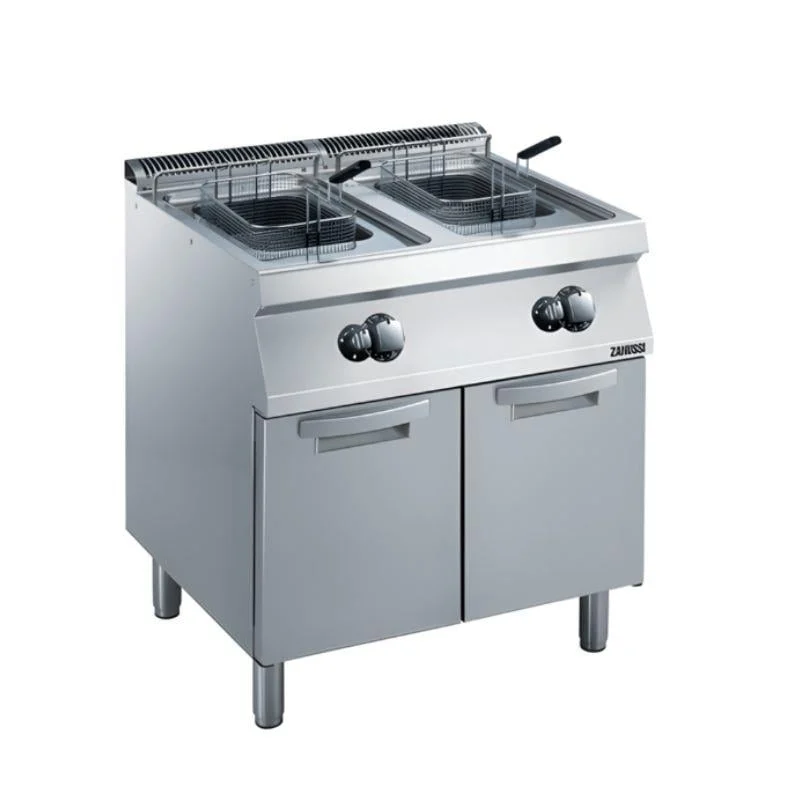 Zanussi - Zanussi Dolaplı 15+15 Litre Endüstriyel Fritöz Gazlı 80x70x25 cm 372071