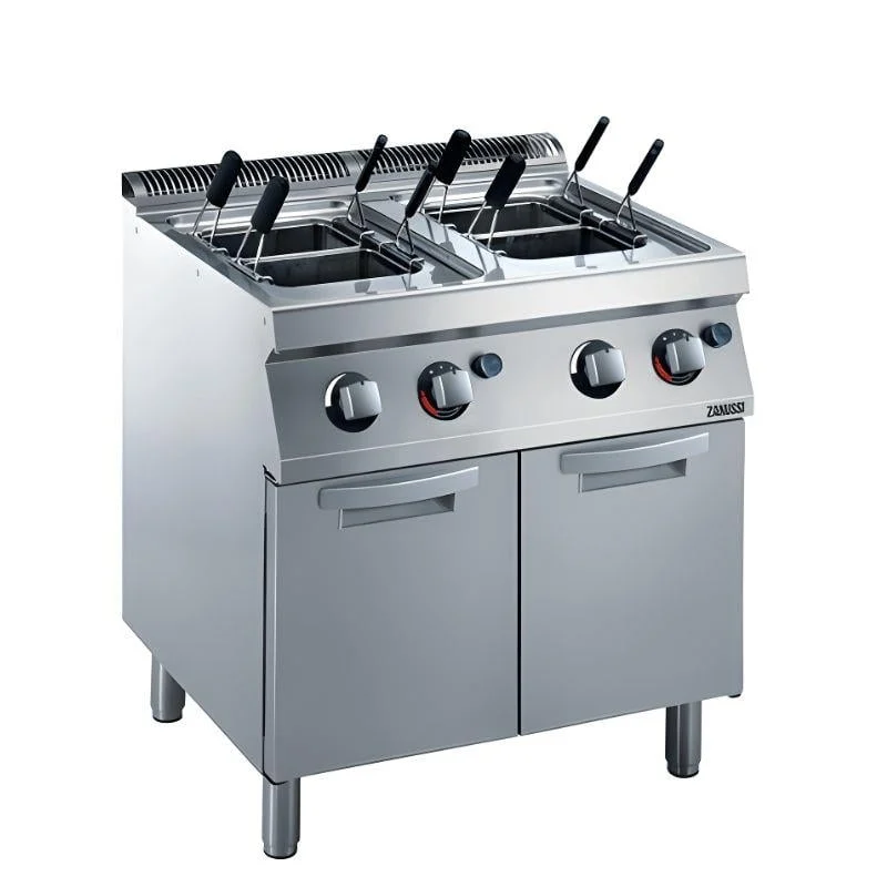 Zanussi - Zanussi Dolaplı 4 Sepetli 24,5+24,5 Litre Makarna Haşlam Makinesi Gazlı 80x70x85cm 372091